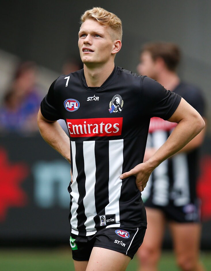 AFL 2016 NAB Challenge - Collingwood v Western Bulldogs Adam Treloar before his first Collingwood appearance during the NAB Challange - ${keywords}